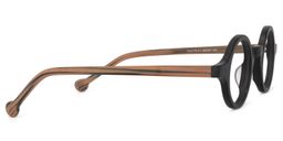 Arale Schwarz Vollrand Rund Brille4