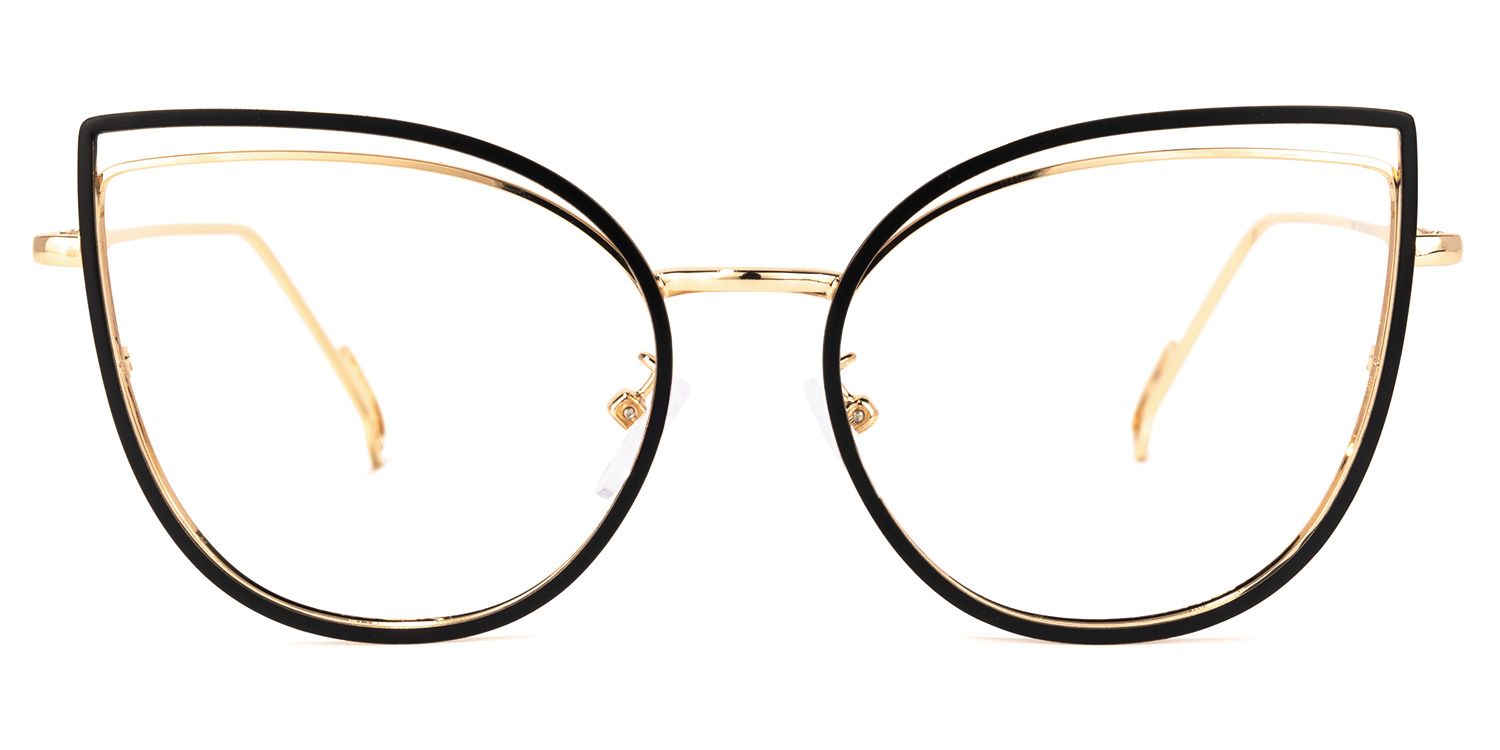Mable Schwarze Cateye Brille0