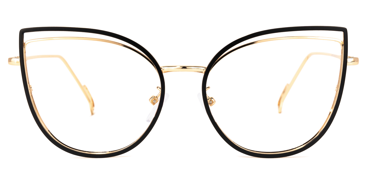 Mable Schwarze Cateye Brille0