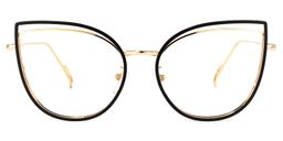 Mable Schwarz Cateye Brille0