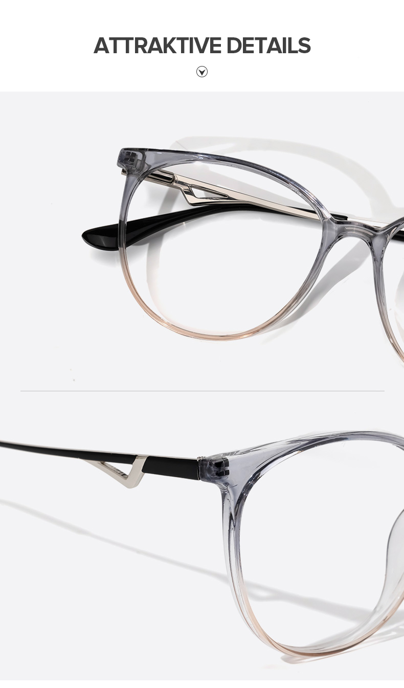 Babbage Grau Rund Brille