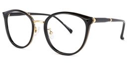 Zabrina Schwarz Rund Brille1