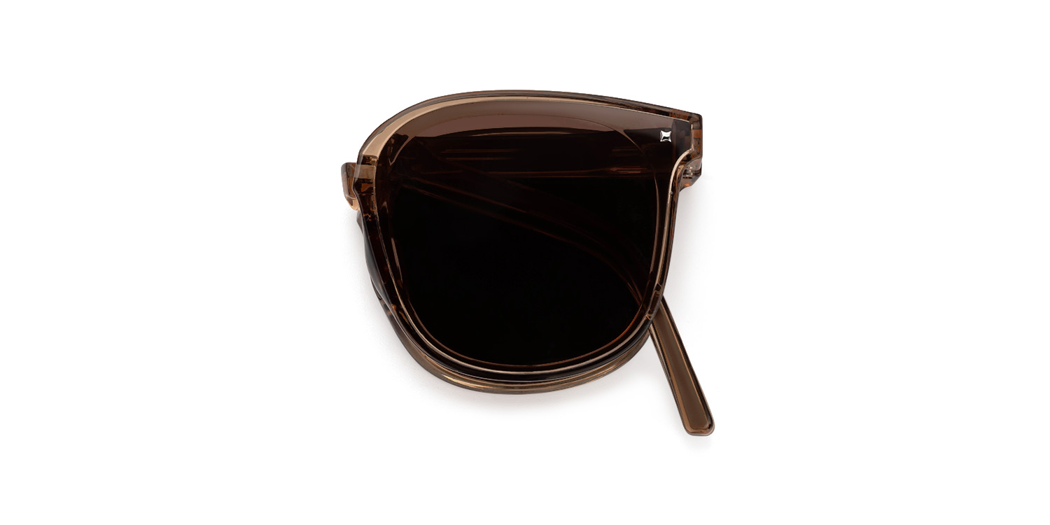 Sulaika Faltbar Champagner Quadratisch Sonnenbrille1