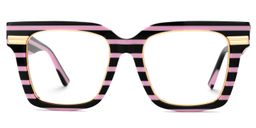 Taylor Schwarz-Rosa Quadratisch Brille1