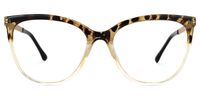 Taima Gelb-Tortoise Cateye Brille0