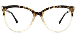Taima Gelb-Tortoise Cateye Brille0