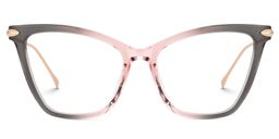 Hilary Schwarz-Rosa Schmetterling Brille0