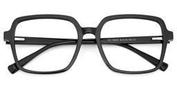 Ember Schwarz Quadratisch Brille1