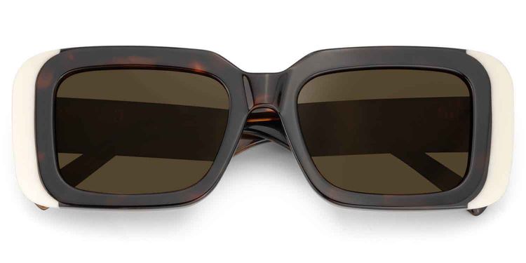 Freya Tortoise Rechteckig Sonnenbrille