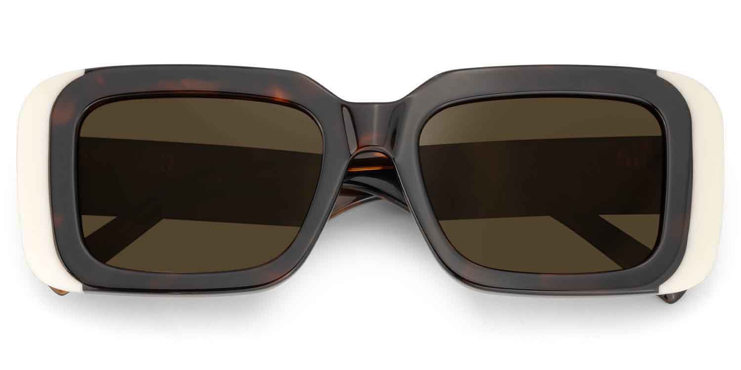 Freya Tortoise Rechteckig Sonnenbrille