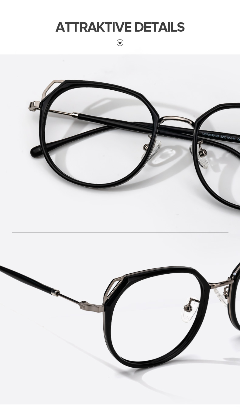 Ofelia Schwarz Geometrisch Brille