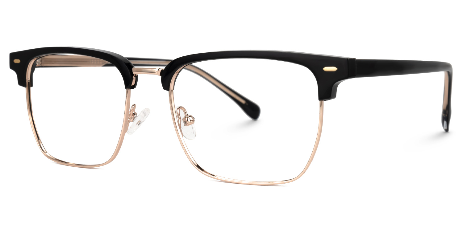ZEELOOL Braidsby Schwarz Browline Brille