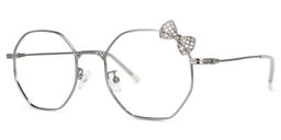 Kaitlyn Silber Geometrisch Brille2