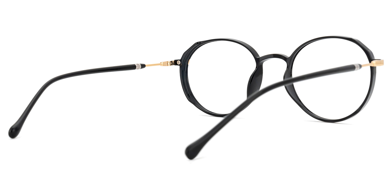 Billy Schwarz Rund Brille3