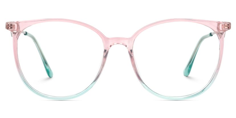 Babbage Rosa-Grün Rund Brille