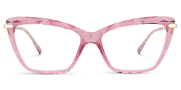 Juliet Rosa Rechteckig Brille0