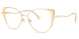 Raia Gelb Cateye Brille1