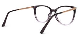 Dagmar Dunkellila Cateye Brille3
