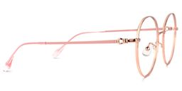 Pheobe Rosa-Gold Rund Brille2