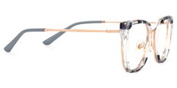 Joey Grau-Tortoise Rechteckig Brille2