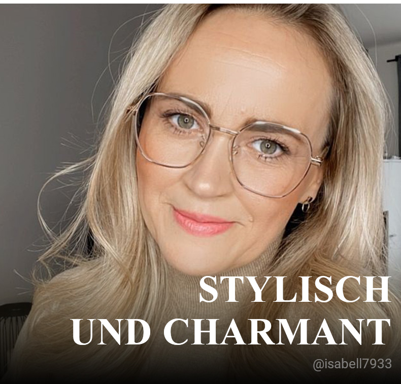 Perry Gold Geometrisch Brille