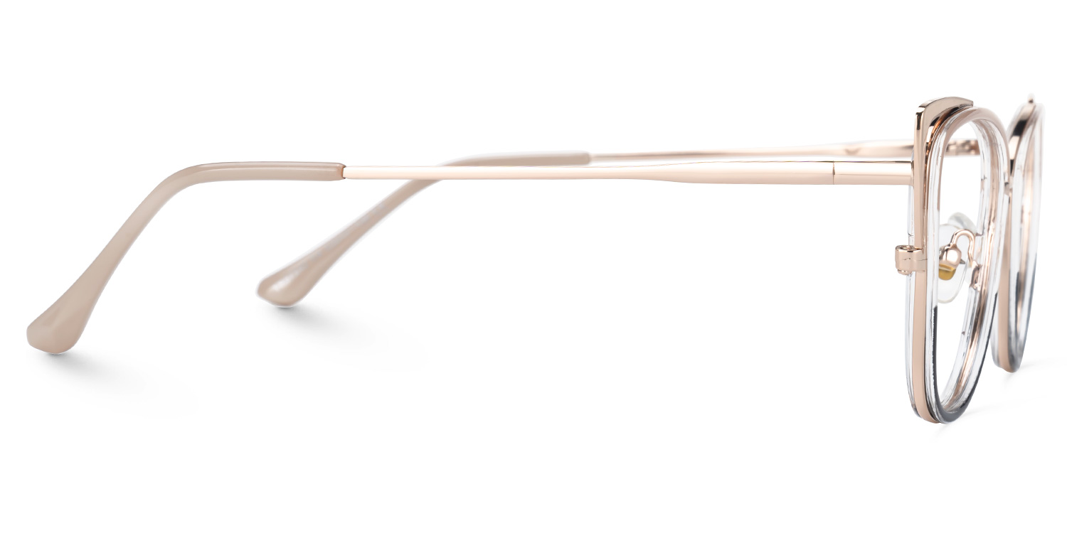 Latisha Champagner-Schwarz Cateye Brille3