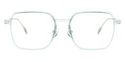 Padraigin Grün Klar Quadratisch Brille0