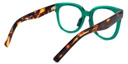 Harrell Dunkelgrün Quadratisch Brille4
