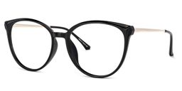 Omar Schwarz Cateye Brille1
