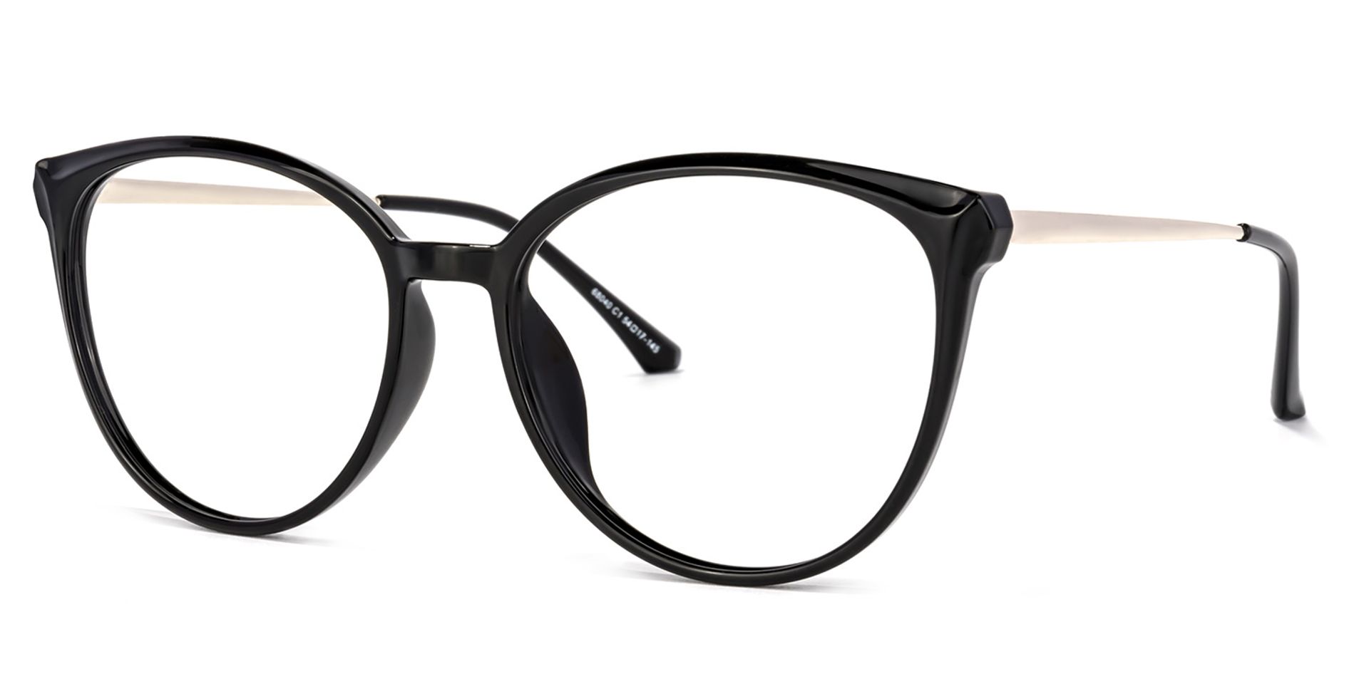 Omar Schwarz Cateye Brille1