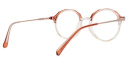 Jessye Orange Rund Brille3