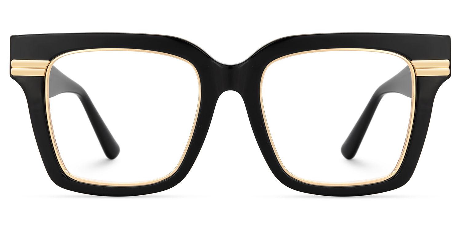 Taylor Schwarz Quadratisch Brille0