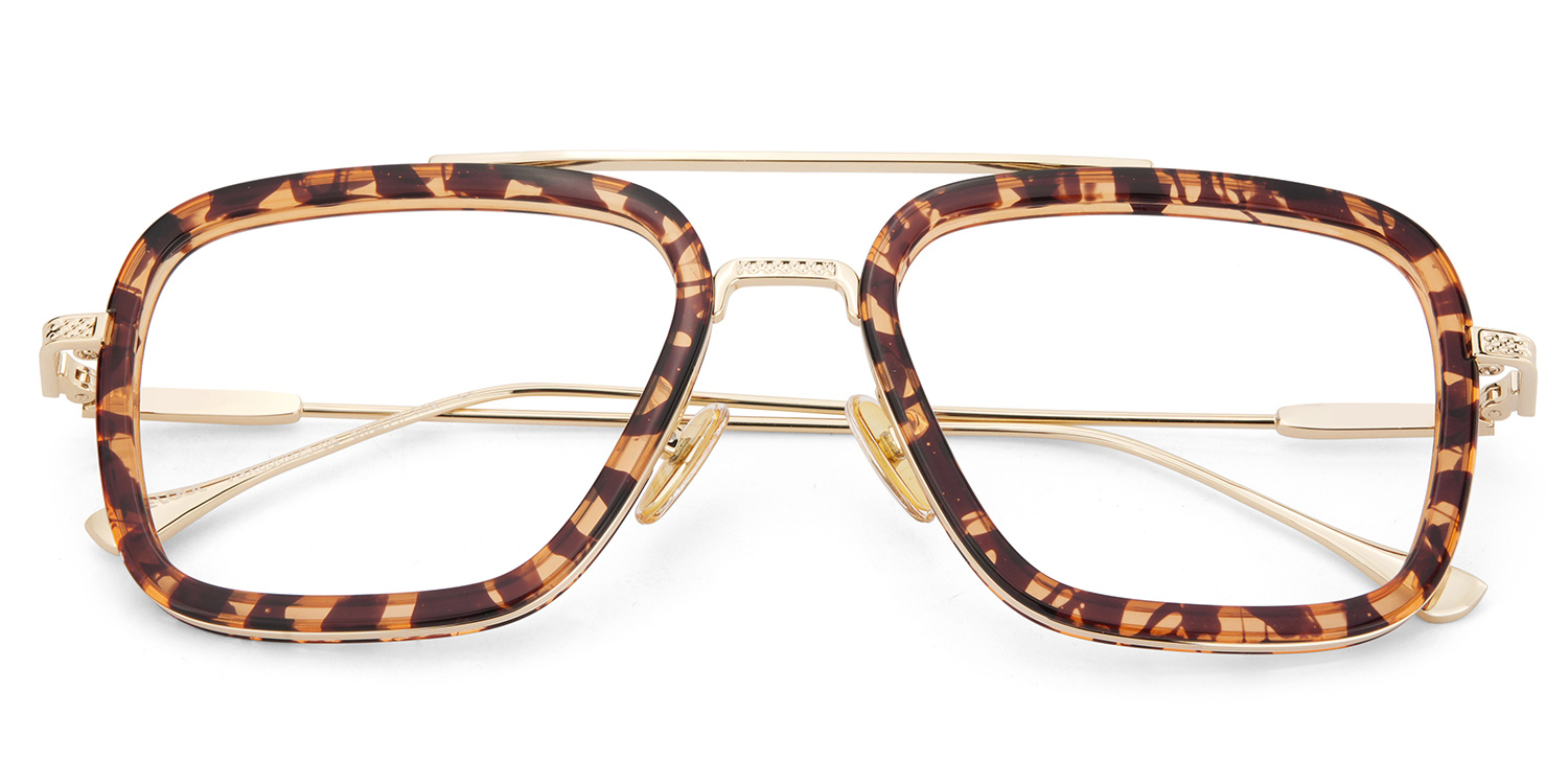 ZEELOOL Gifford Tortoise Pilot Brille