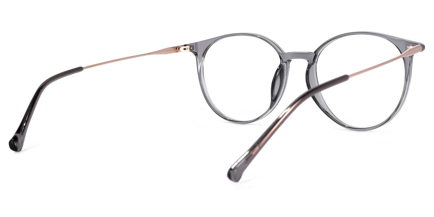 Ohnicio Grau Rund Brille3