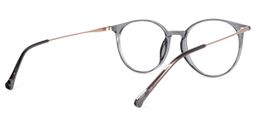 Ohnicio Grau Rund Brille3