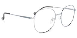 Qusay Silber Rund Brille2