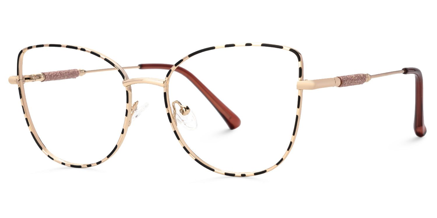 Terran Schwarz-Tortoise Cateye Brille1