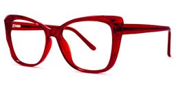 Farris Klar Rot Cateye Brille1