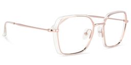 Natalee Gold Quadratisch Brille2