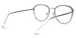 Louella Grau Rund Brille2