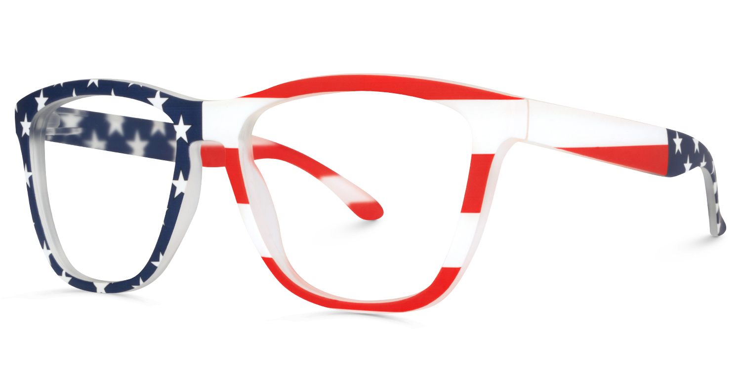 Pedro USA Nationalflagge Quadratisch Brille1