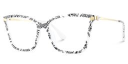 Stephens Schwarz-Weiß Cateye Brille1