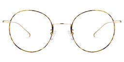 Spalding Gelb-Tortoise Rund Brille0