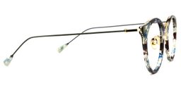 Dahl Blumendruck-Bunt Rund Brille3