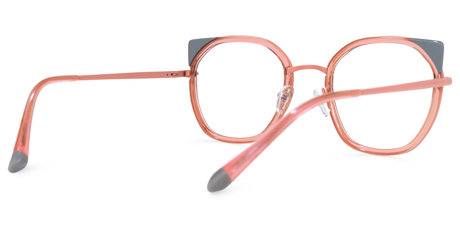 Edie Dunkelrosa Cateye Brille2