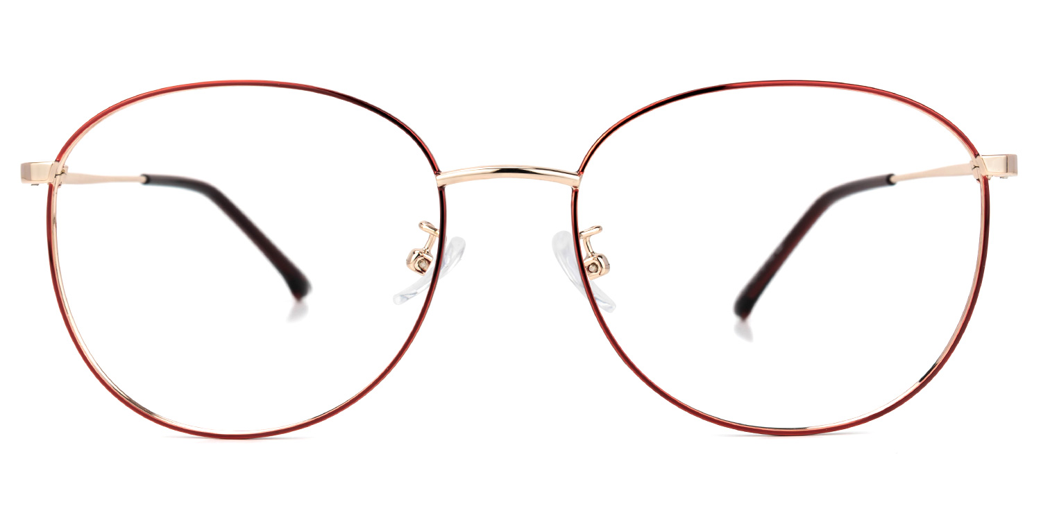 Bahr Rot Rund Brille0