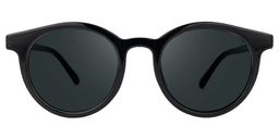 Gaige Schwarz Rund Sonnenbrille0