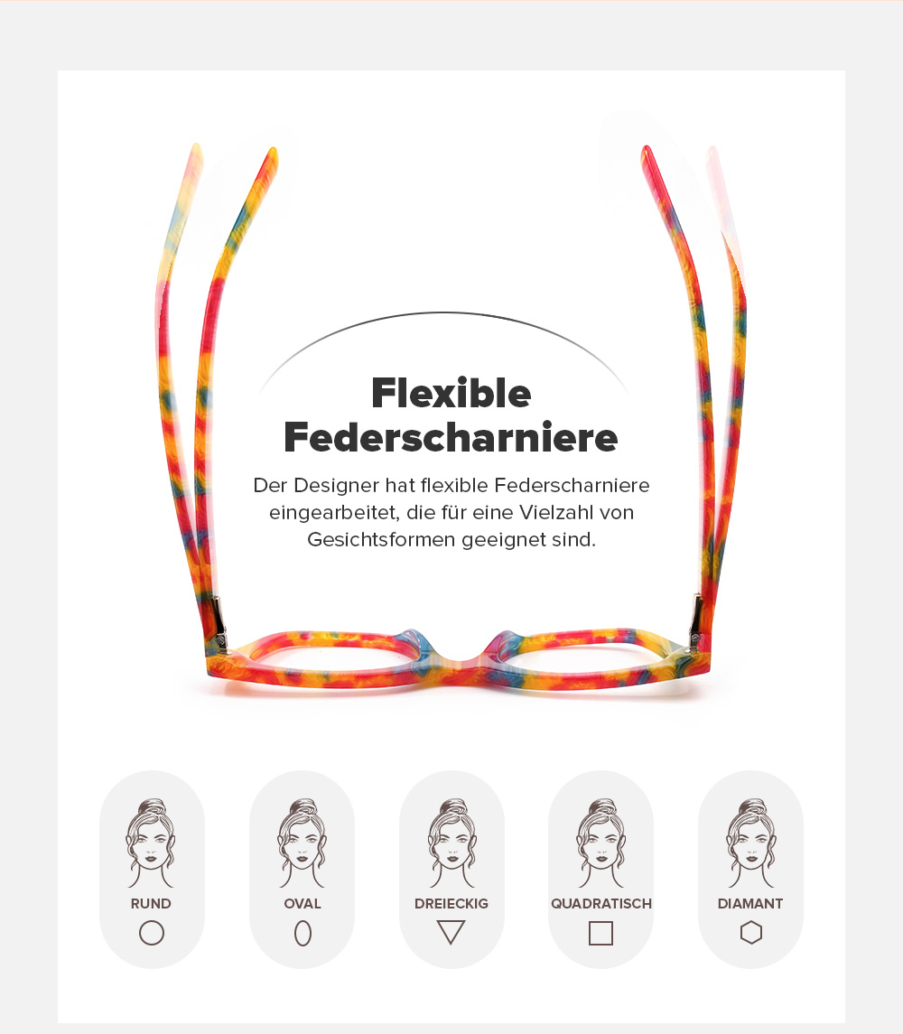 Nereyda Twizzlers Bunt Cateye Bonbon Brille