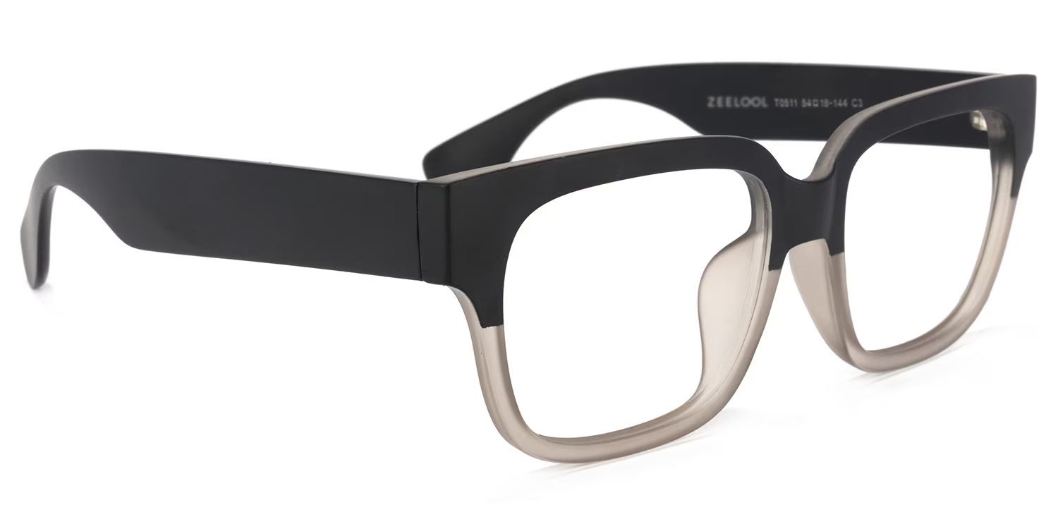 Colin schwarz grau rechteckige Brille2