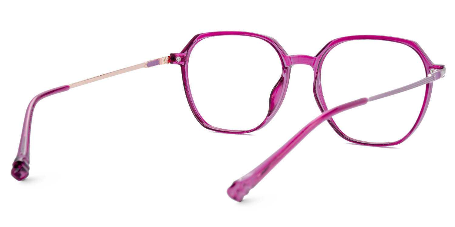 Helena Rot Geometrisch Gemischte Materialien Brille4